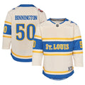Jordan Binnington St. Louis Blues Youth 2025 NHL Winter Classic Premier Player Jersey - Cream
