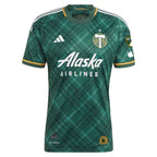 Evander Portland Timbers adidas 2023 Portland Plaid Kit Authentic Jersey - Green