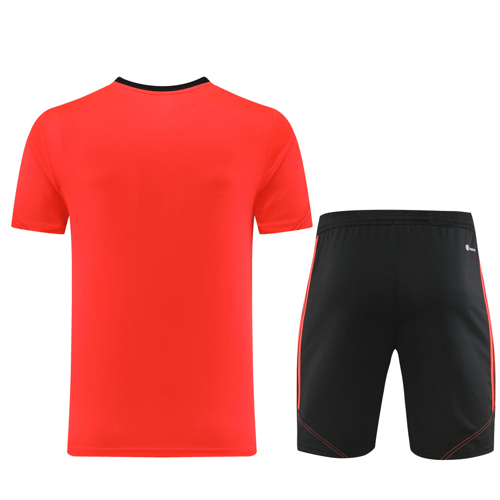 Adidas Short Sleeve Training Jersey Set - AD02- Tangerine