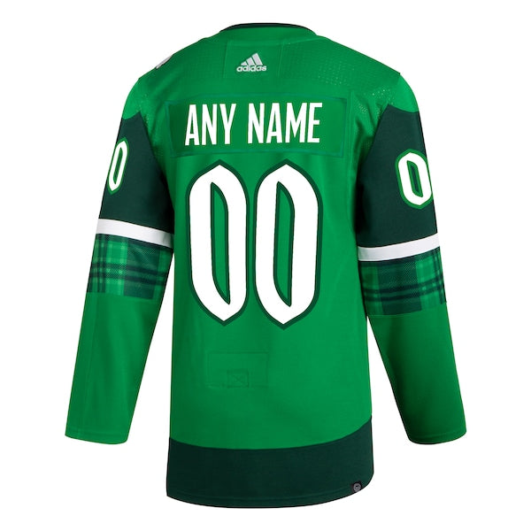 Buffalo Sabres adidas St. Patrick's Day Authentic Custom Jersey - Kelly Green