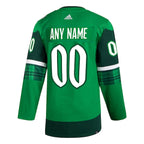 Buffalo Sabres adidas St. Patrick's Day Authentic Custom Jersey - Kelly Green