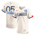 Freddie Freeman Los Angeles Dodgers Nike City Connect Elite Jersey - Cream