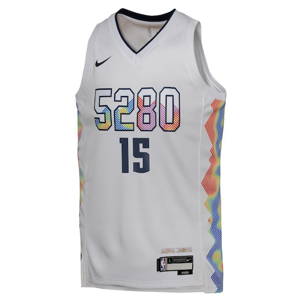 Nikola Jokic Denver Nuggets Nike Youth 2024/25 Swingman Player Jersey - City Edition - White