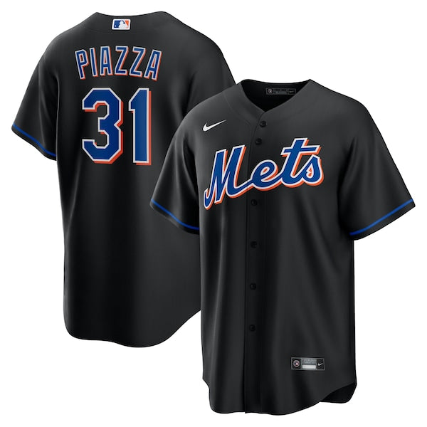 Mike Piazza New York Mets Nike 2022 Alternate Replica Player Jersey - Black