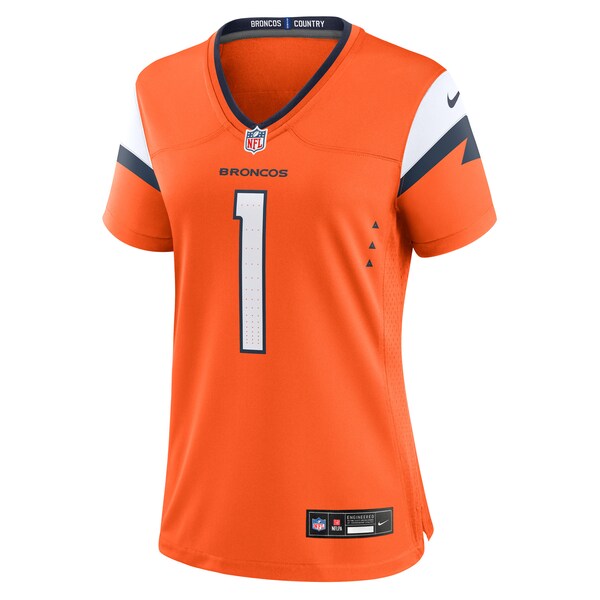 Number 1 Bride Denver Broncos Nike Women's Game Jersey - Orange