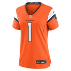 Number 1 Bride Denver Broncos Nike Women's Game Jersey - Orange
