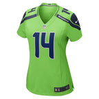 DK Metcalf Seattle Seahawks Nike Women's Game Jersey - Neon Green/Navy