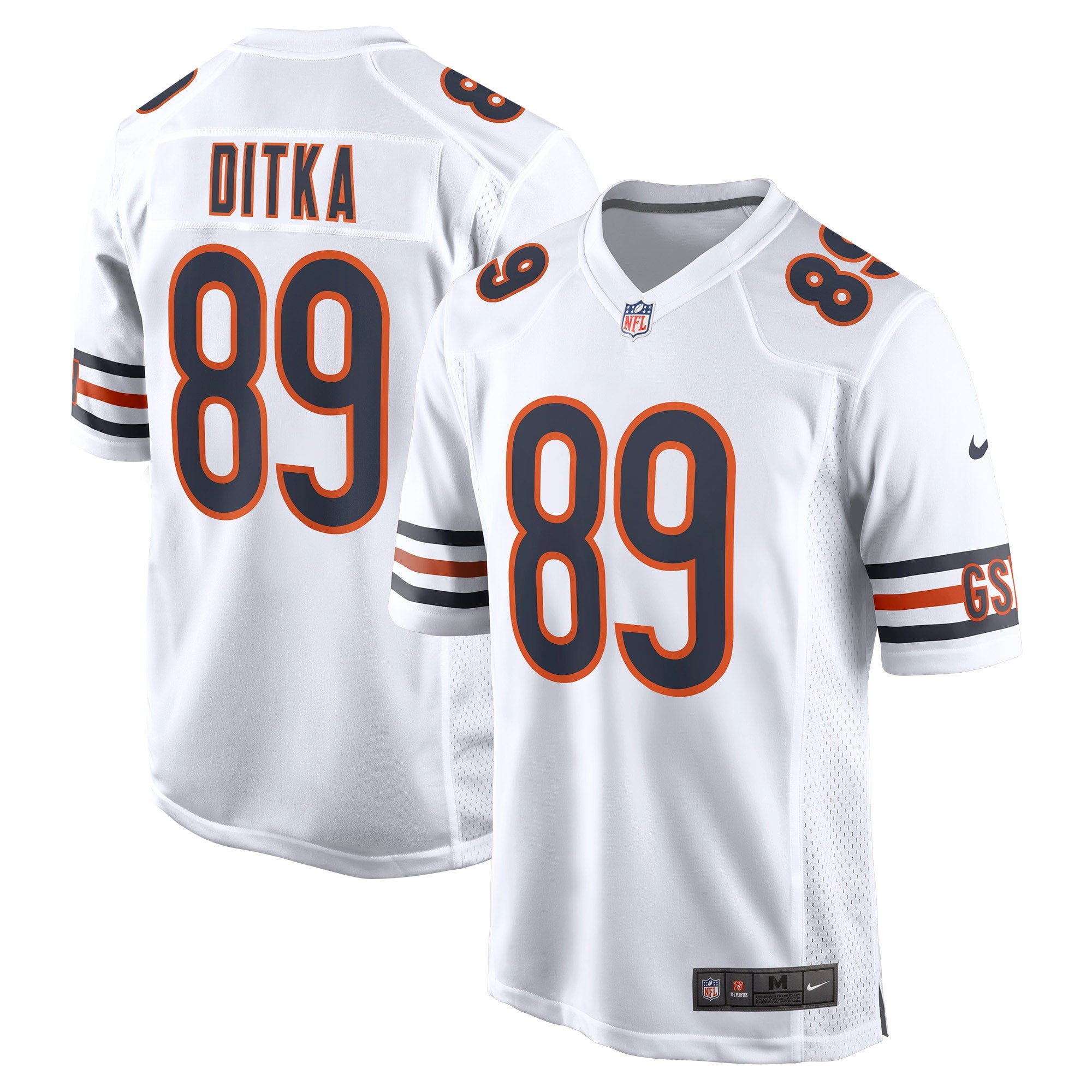 Mike Ditka Chicago Bears Nike Game Retired Player Jersey - Navy/Orange/White