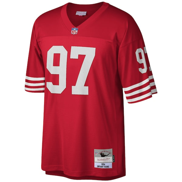 Bryant Young San Francisco 49ers Legacy Replica Jersey - Scarlet/White