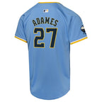 Willy Adames Milwaukee Brewers Nike Youth City Connect Limited Player Jersey - Powder Blue