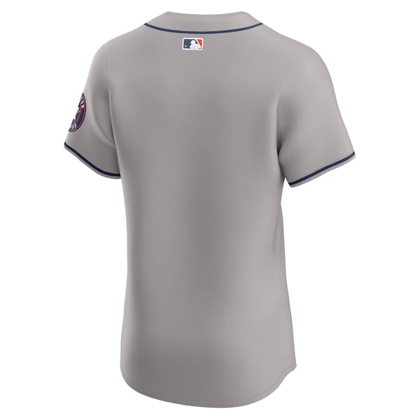 Houston Astros Nike Road Vapor Premier Elite Patch Jersey - Gray