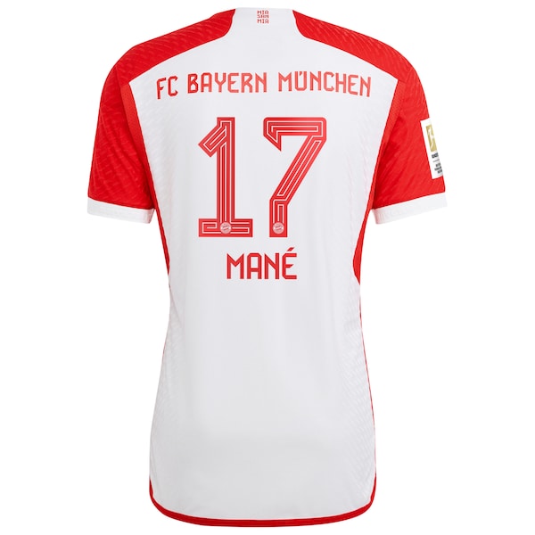 Sadio Mané Bayern Munich adidas 2023/24 Home Authentic Jersey - White/Black