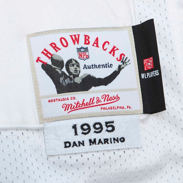 Dan Marino Miami Dolphins 1995 Authentic Throwback Retired Player Jersey - White/Aqua