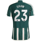 Luke Shaw Manchester United adidas 2023/24 Away Authentic Player Jersey - Green/Red