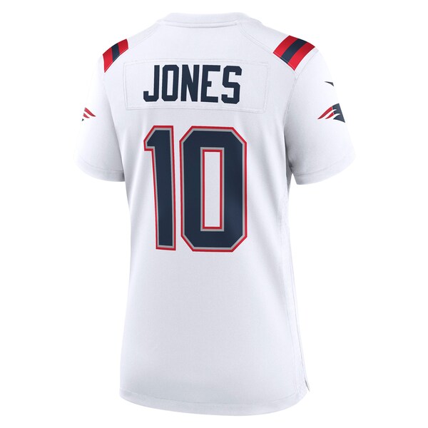 Mac Jones New England Patriots Nike Women's Player Jersey - White/Navy