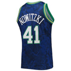 Dirk Nowitzki Dallas Mavericks Hardwood Classics 1998/99 Lunar New Year Swingman Jersey - Blue