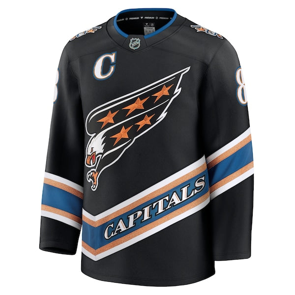 Alexander Ovechkin Washington Capitals  Alternate 50th Anniversary Premium Jersey - Black/White/Red