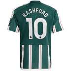 Marcus Rashford Manchester United adidas Youth 2023/24 Away Replica Player Jersey - Green/White