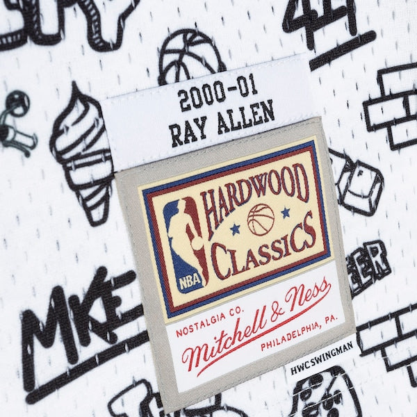 Ray Allen Milwaukee Bucks 2000/01 Swingman Jersey - White