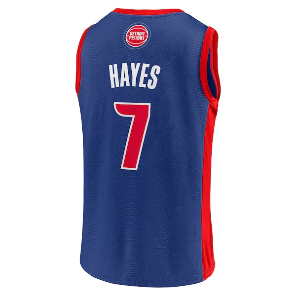 Men's Killian Hayes Blue Detroit Pistons Team Player Jersey