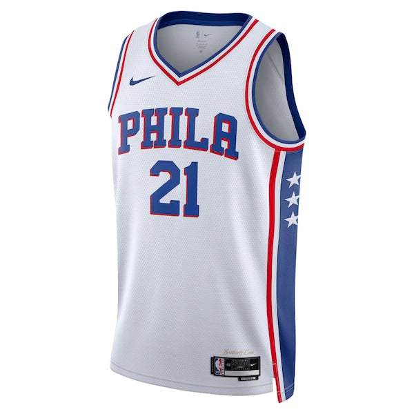Joel Embiid Philadelphia 76ers Nike Unisex Swingman Jersey - Association Edition - White/Royal