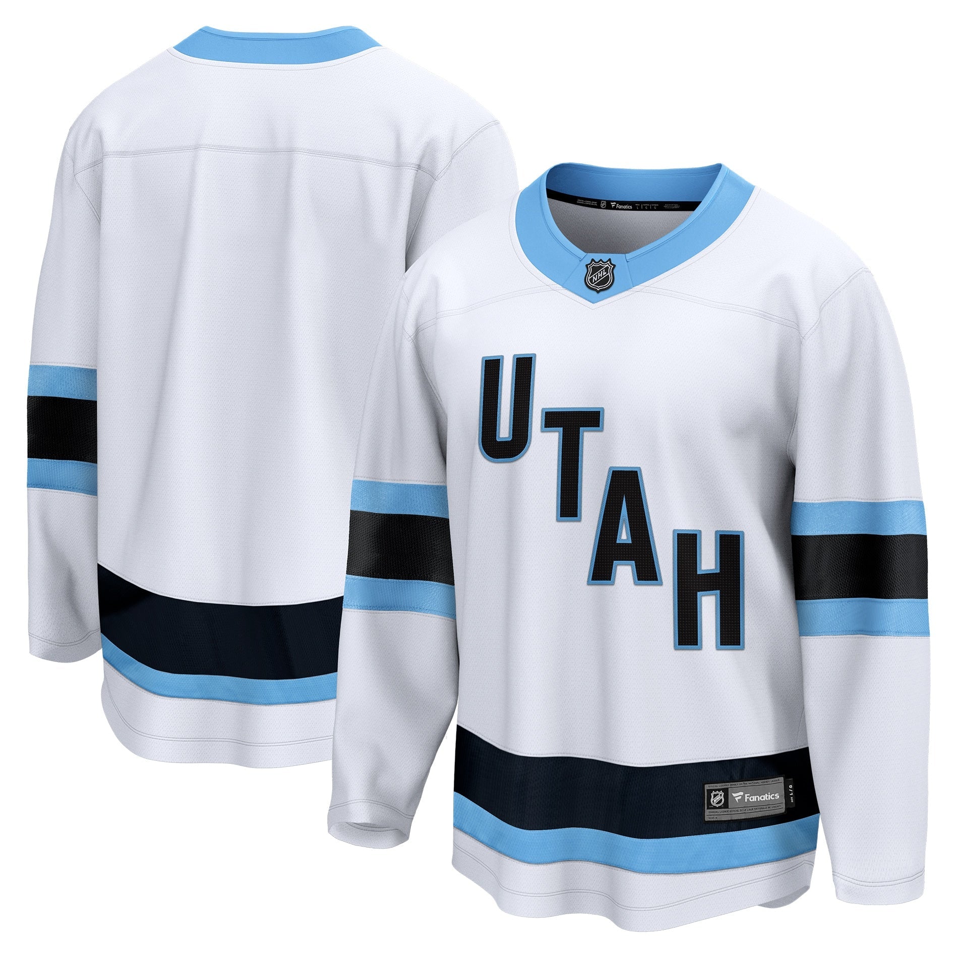 Utah Hockey Club  Breakaway Blank Jersey - Black/White