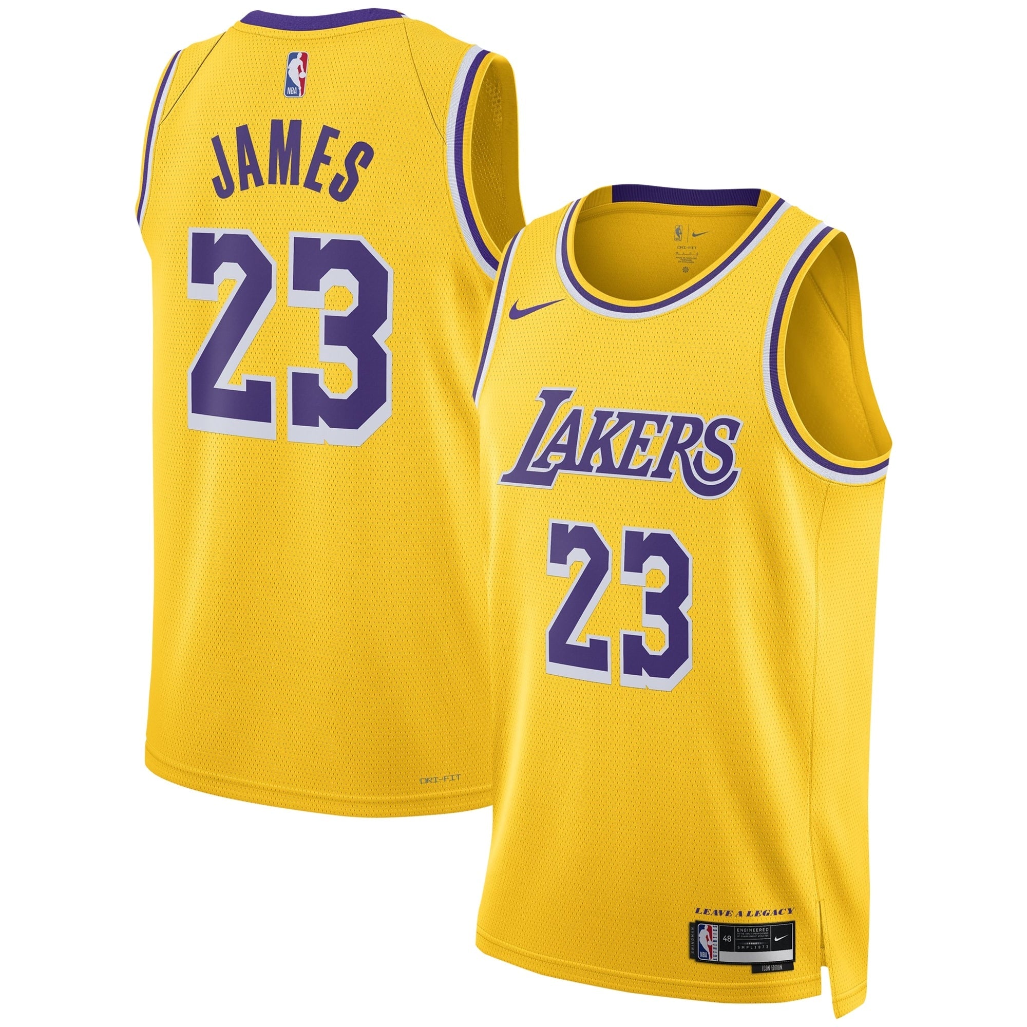 LeBron James Los Angeles Lakers Nike Unisex Swingman Jersey - Association Edition - White/Gold