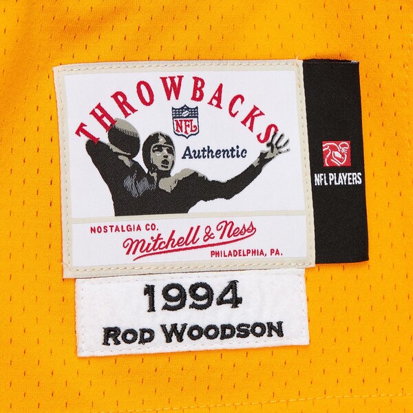 Rod Woodson Pittsburgh Steelers 1994  Authentic Throwback Retired Player Jersey - Gold