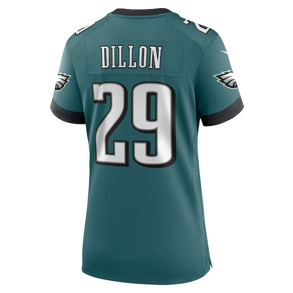 AJ Dillon Philadelphia Eagles Nike Women's Team Game Jersey - Midnight Green