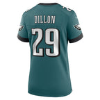 AJ Dillon Philadelphia Eagles Nike Women's Team Game Jersey - Midnight Green