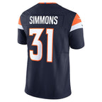 Justin Simmons Denver Broncos Nike Vapor F.U.S.E. Limited Jersey - Navy/Orange/White