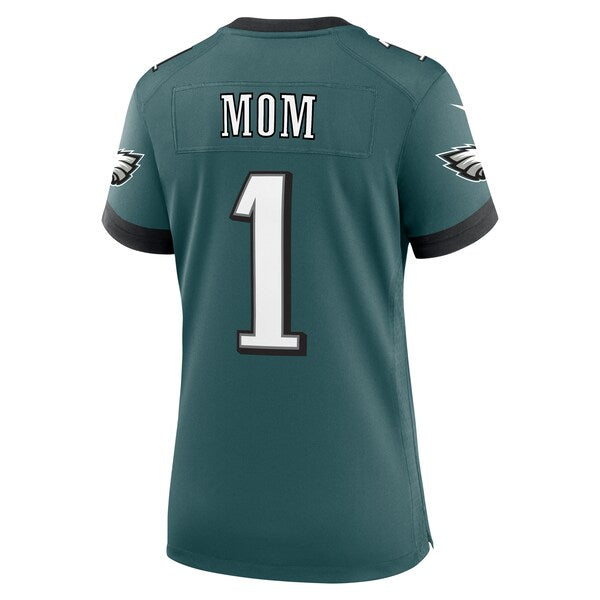 Philadelphia Eagles Nike Women's #1 Mom Game Jersey - Midnight Green