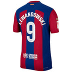 Robert Lewandowski Barcelona Nike 2023/24 Home Authentic Jersey - Royal/Aqua/White