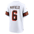 Baker Mayfield Cleveland Browns Nike 1946 Collection Alternate Game Jersey - White/Brown