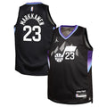 Lauri Markkanen Utah Jazz Jordan Brand Youth Swingman Jersey - Statement Edition - Black