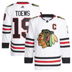 Jonathan Toews Chicago Blackhawks adidas Away Primegreen Authentic Pro Player Jersey - White/Red