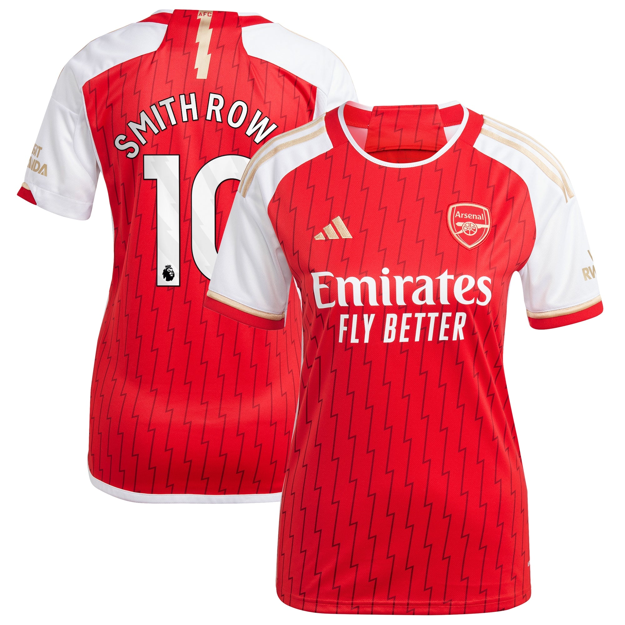 Emile Smith Rowe Arsenal adidas Women's 2023/24 Away Replica Player Jersey - Yellow/Green/Red