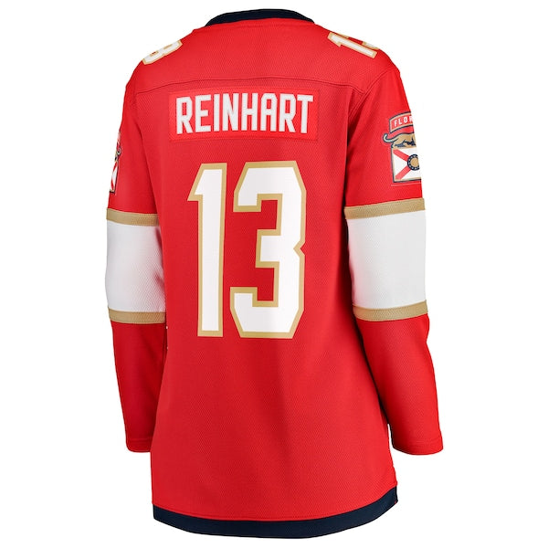 Sam Reinhart Florida Panthers  Women's 2025 Stanley Cup Final Home Breakaway Player Jersey - Red