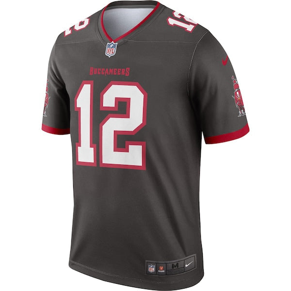 Tom Brady Tampa Bay Buccaneers Nike Alternate Legend Jersey - Pewter/Red