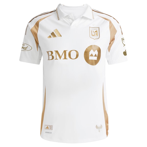 David Martinez LAFC adidas 2025 Secondary Authentic Player Jersey - White