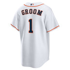 Houston Astros Nike #1 Groom Home Replica Jersey - White