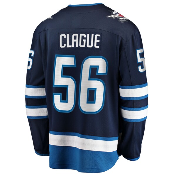 Kale Clague Winnipeg Jets  Home Breakaway Jersey - Navy