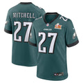 Quinyon Mitchell Philadelphia Eagles Nike Super Bowl LIX Game Player Jersey - Midnight Green