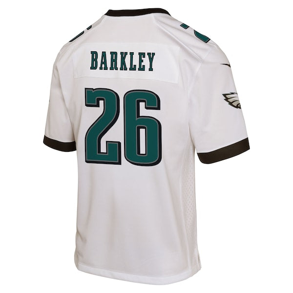 Saquon Barkley Philadelphia Eagles Nike Youth Game Jersey - White/Green/Black/Kelly Green