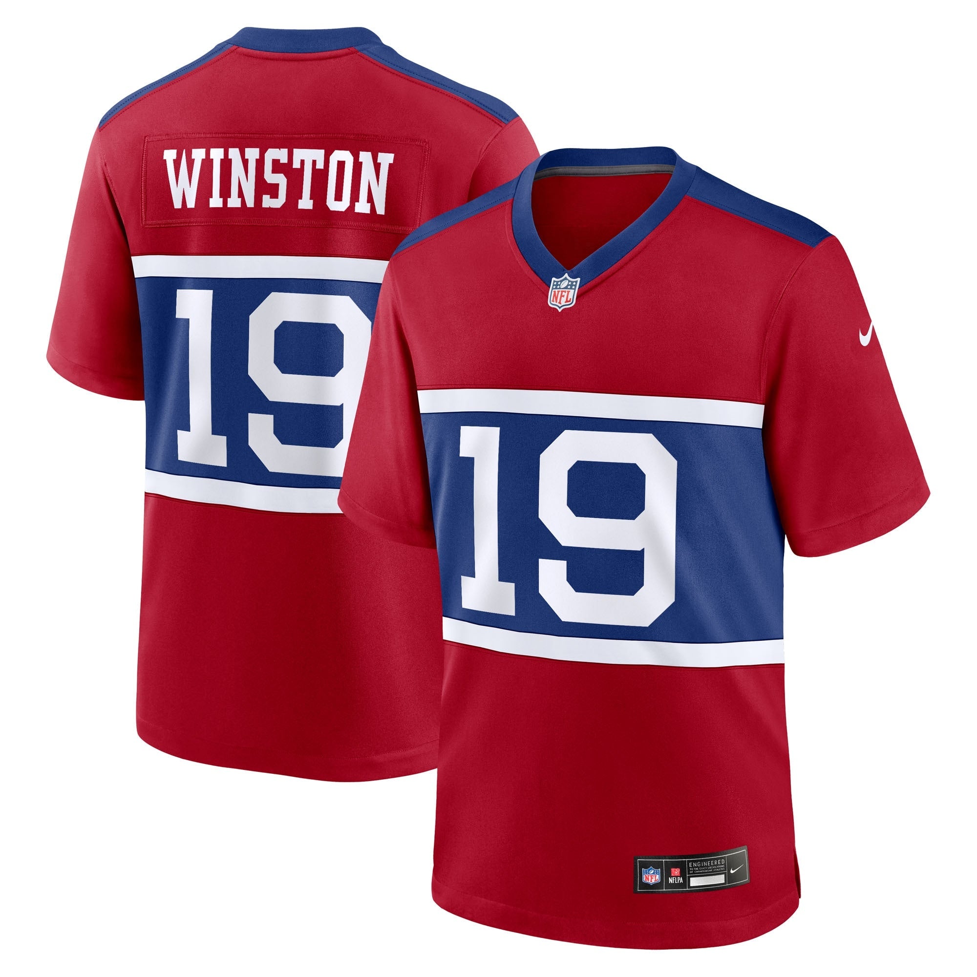 Jameis Winston New York Giants Nike Team Game Jersey -  Royal/Red