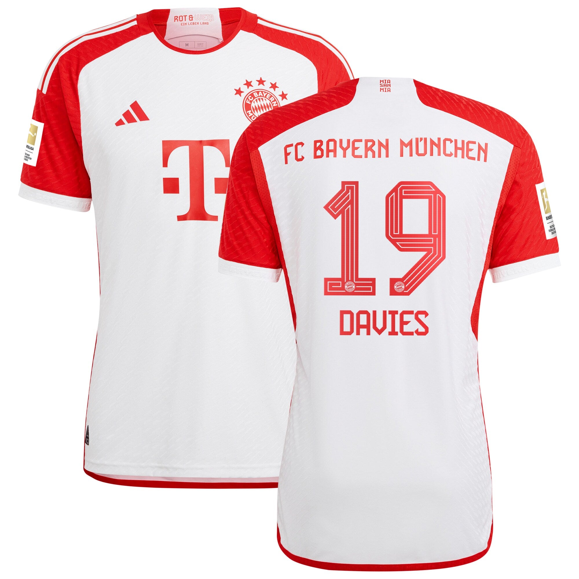 Alphonso Davies Bayern Munich adidas 2023/24 Away Authentic Player Jersey - Black/White