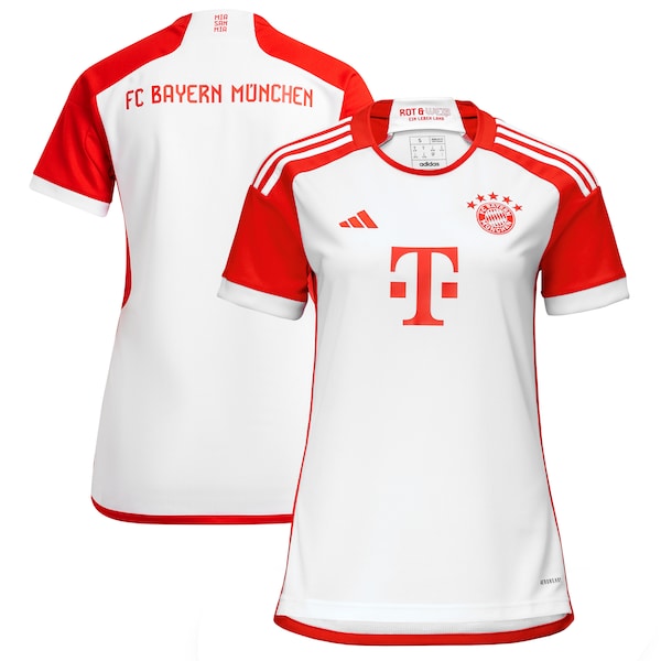 Bayern Munich adidas Women's 2023/24 Home Replica Jersey - White