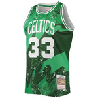 Larry Bird Boston Celtics Hardwood Classics 1985/86 Hyper Hoops Swingman Jersey - Kelly Green