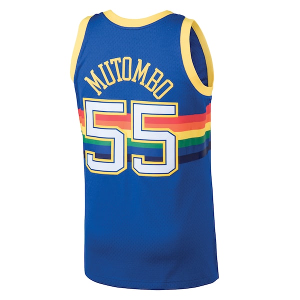 Dikembe Mutombo Denver Nuggets 1991/92 Hardwood Classics Swingman Jersey - Blue