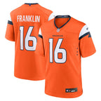 Troy Franklin Denver Broncos Nike Team Game Jersey -  Orange